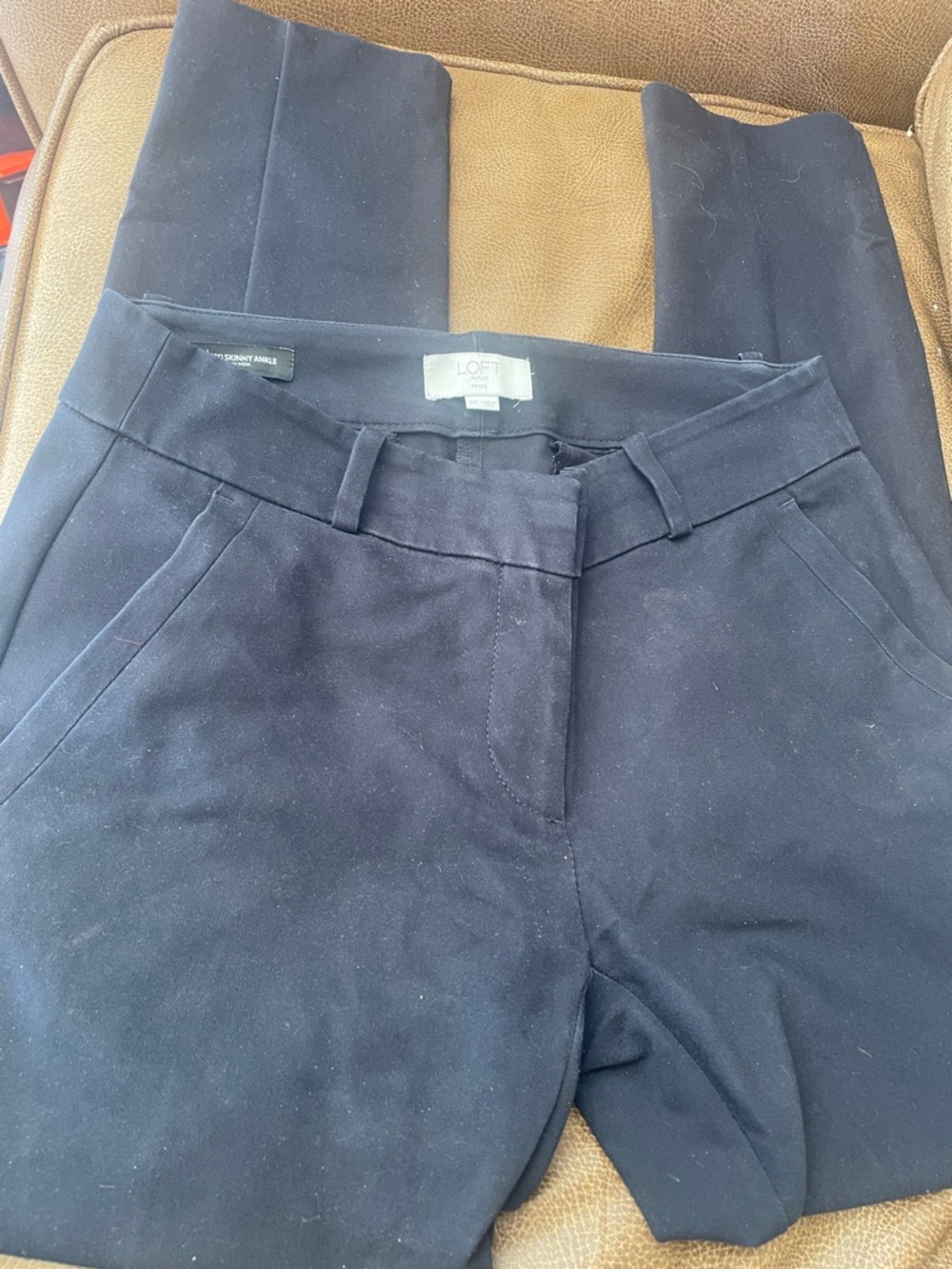LOFT Black Women's Slim Straight Pants seven pairs